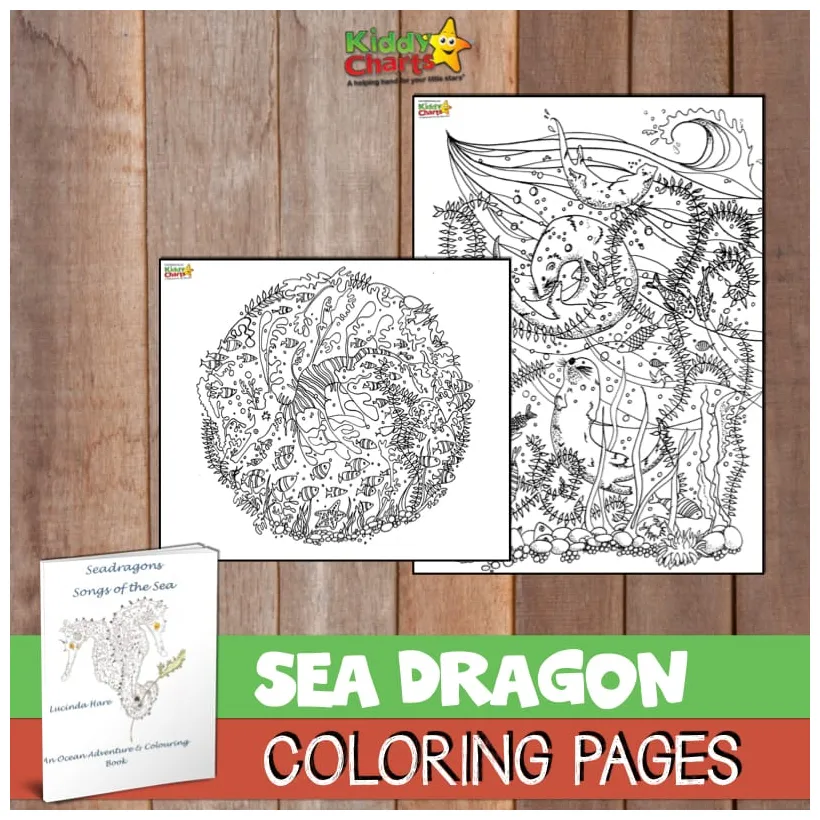 Sea Dragon coloring page pictures to print