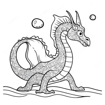 Sea Dragon Coloring Page | Coloring-Pages.com