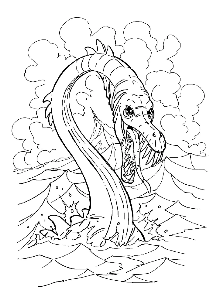 Coloring page - Sea dragon