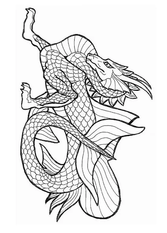 Coloring page sea dragon free printables img 7130