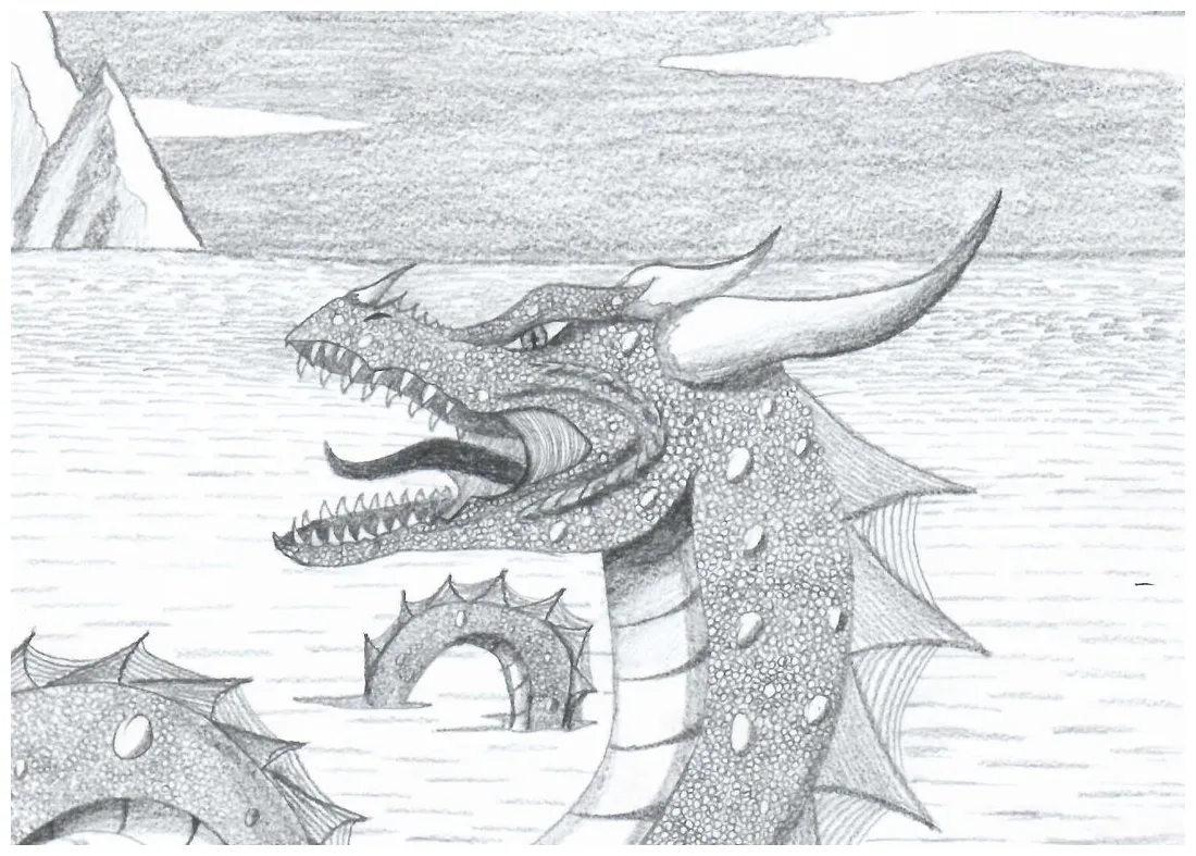 Sea dragon coloring page etsy