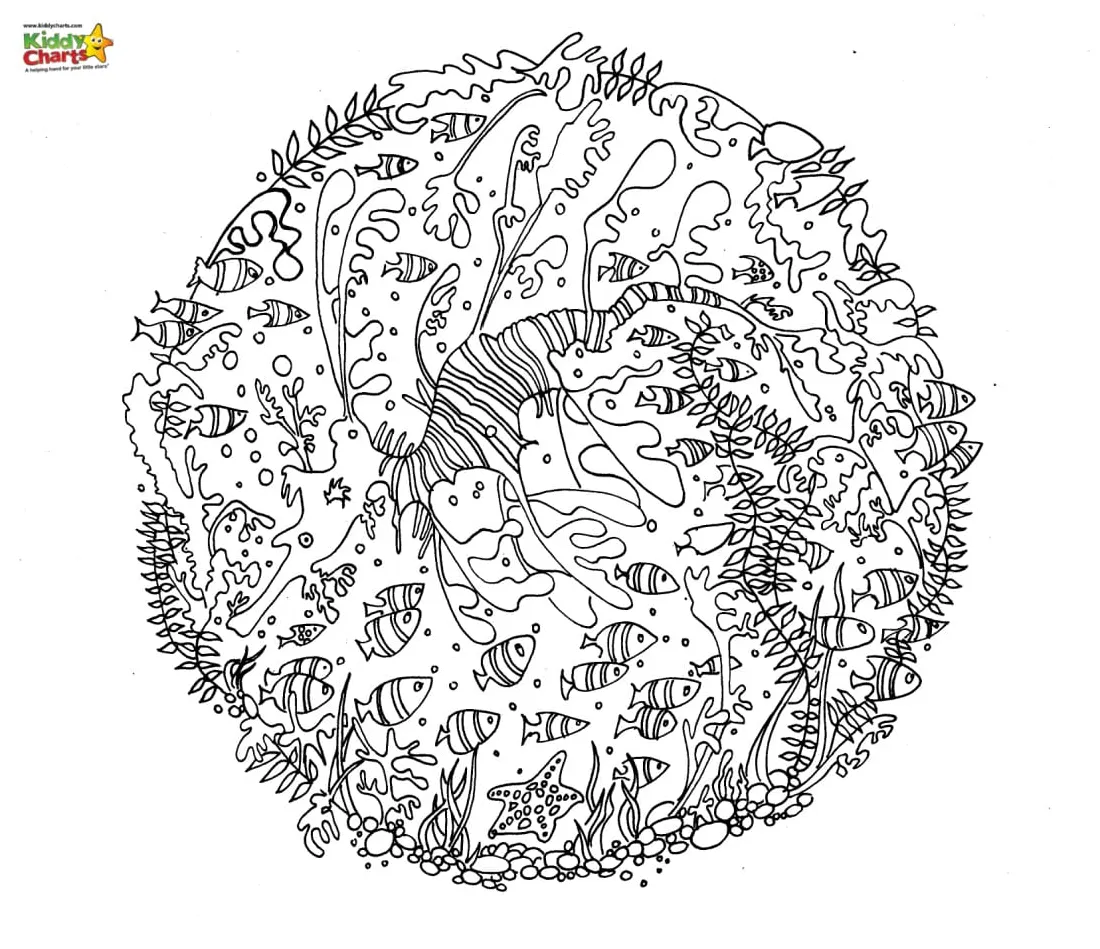 Sea dragon coloring page pictures to print