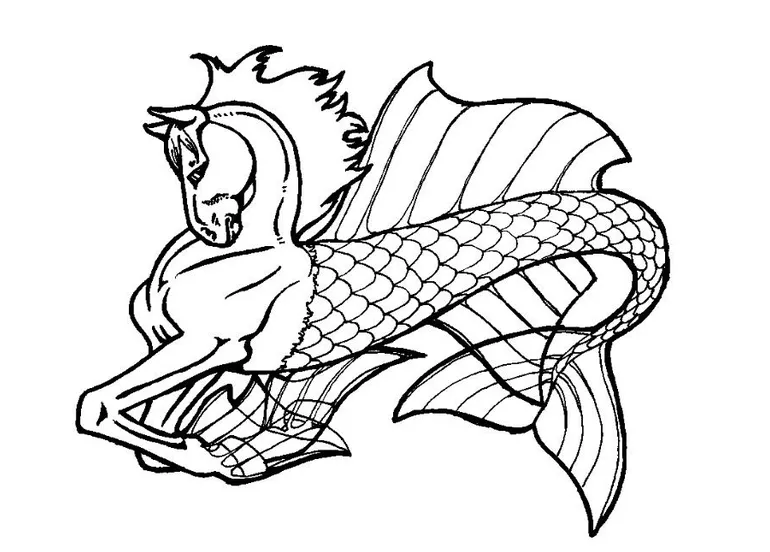 Coloring page sea horse free printable coloring pages img 6036