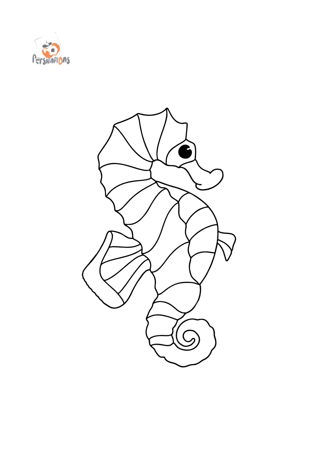 Sea horse coloring page ♥ online and print for free!