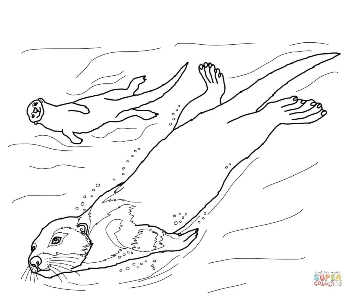 Sea otter coloring page free printable coloring pages printable coloring page