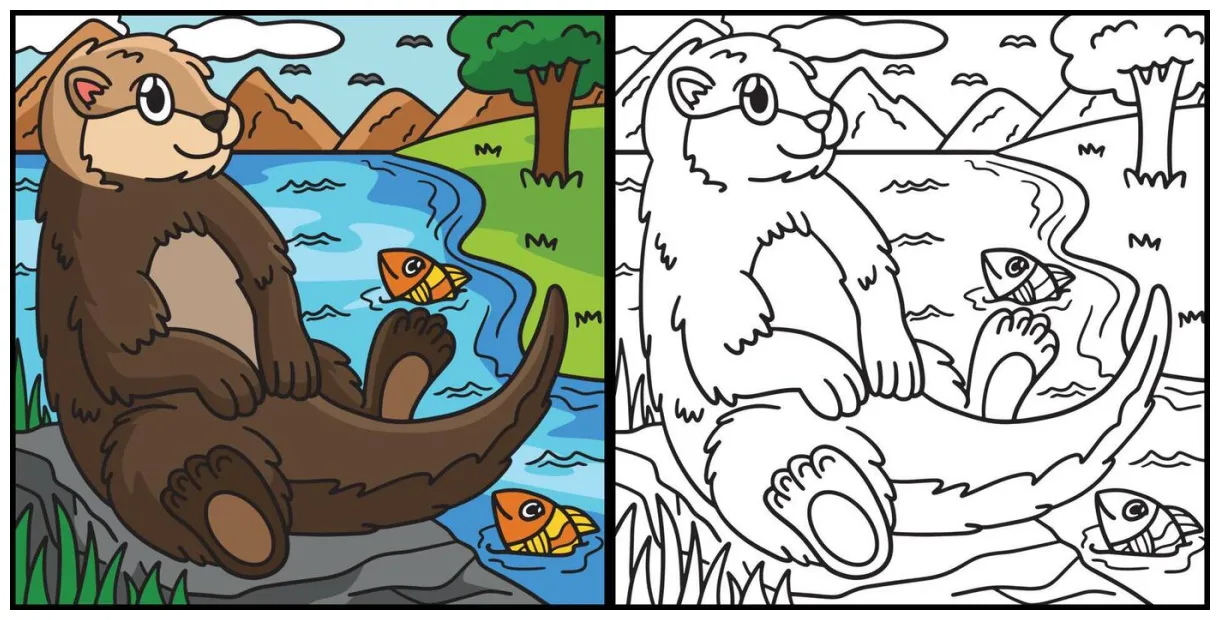 Sea coloring pages vector art, icons, and graphics for