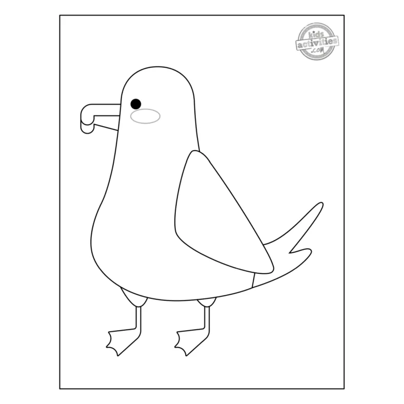 Adorable free albatross coloring page for kids kids activities blog