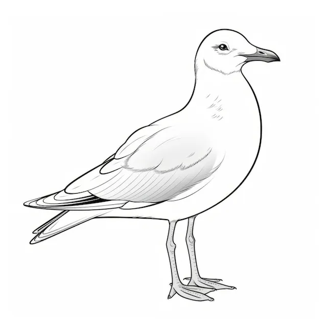 33,000+ seagull outline coloring page pictures