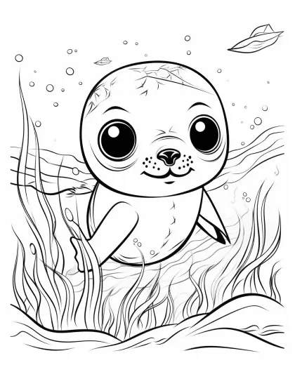 Seals coloring pages