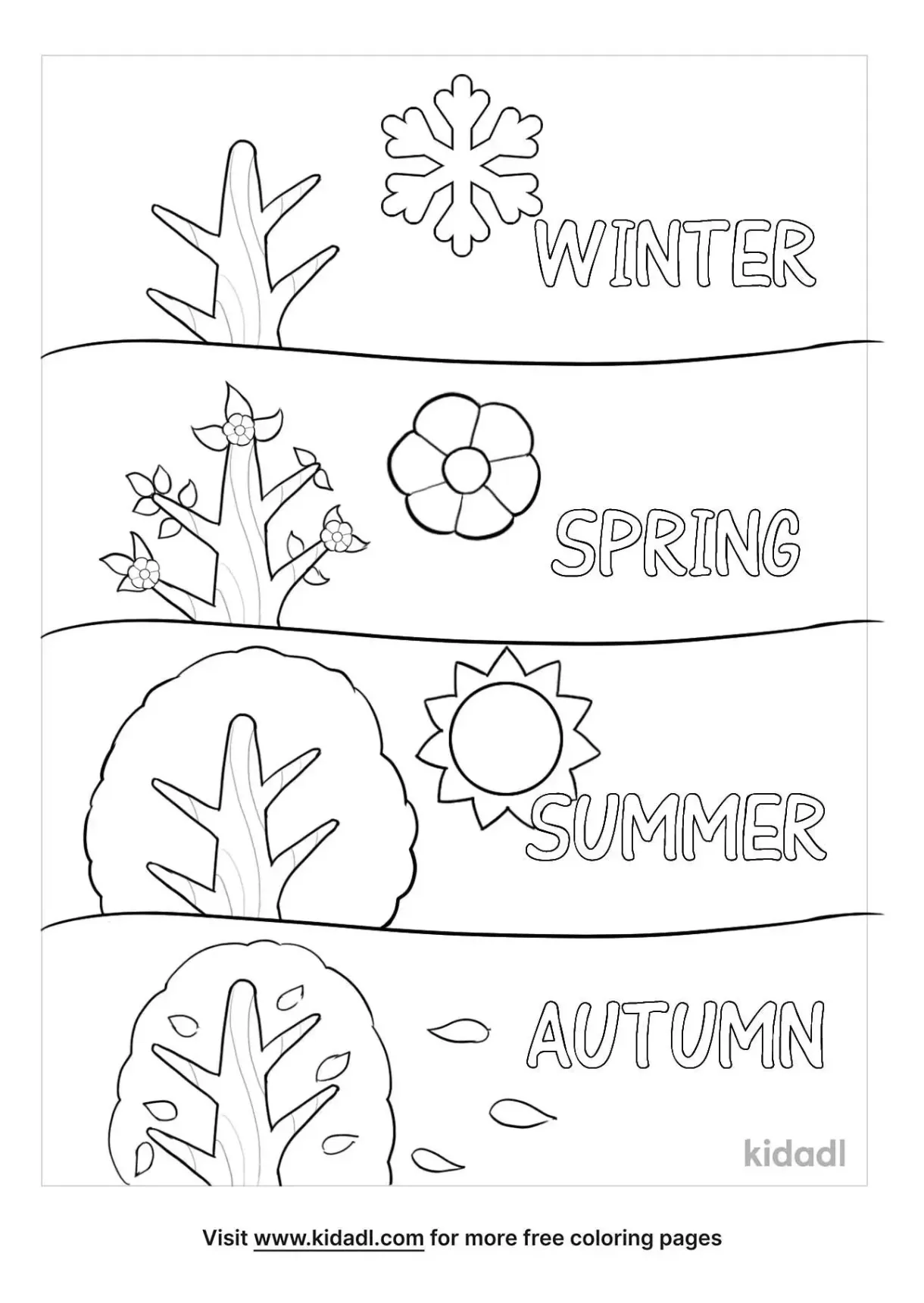 Free coloring pages seasons printables 9 download free printable