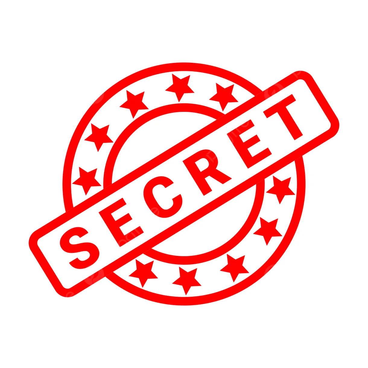 Top secret stamp vector