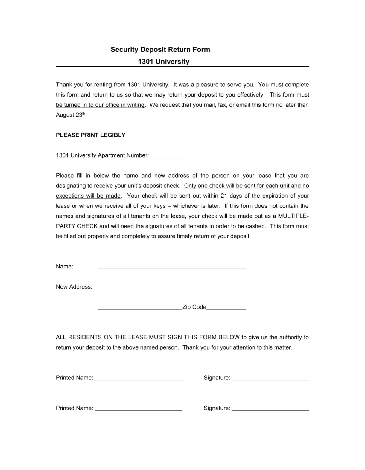 Free printable templates [tenant