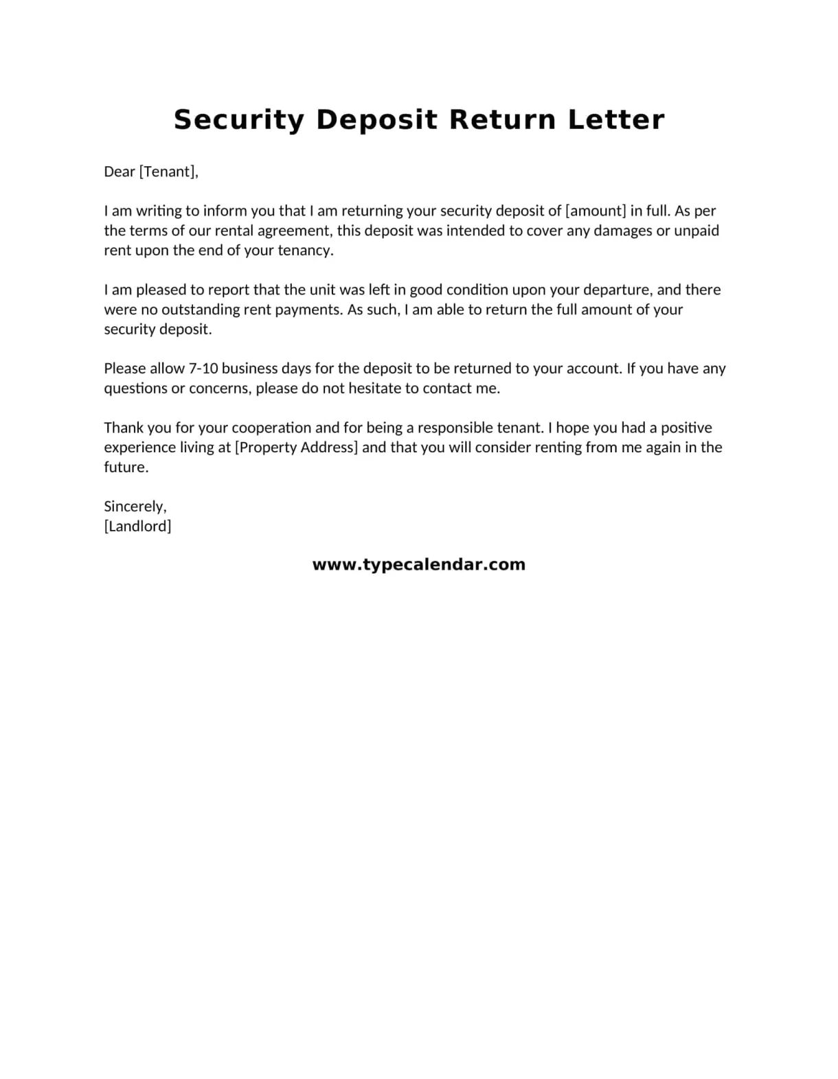 Free printable templates [tenant