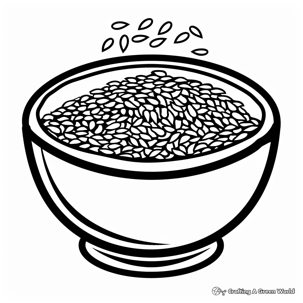 Seed coloring pages free & printable!