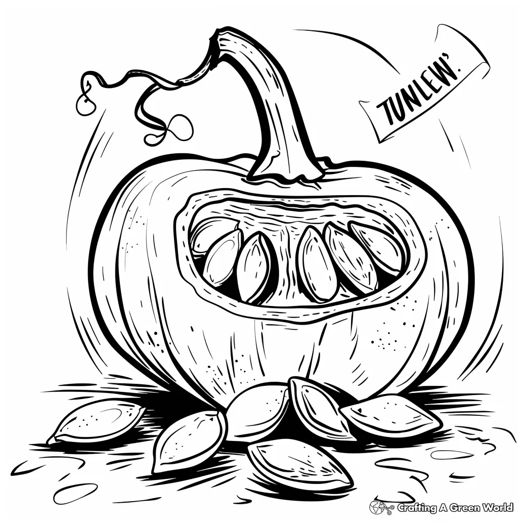 Seed coloring pages free & printable!
