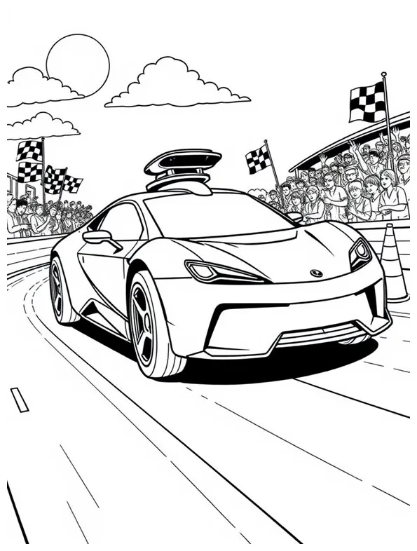 12+ free self-driving car coloring pages for kids to print