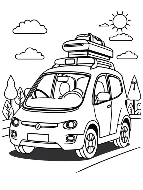 12+ free self-driving car coloring pages for kids to print