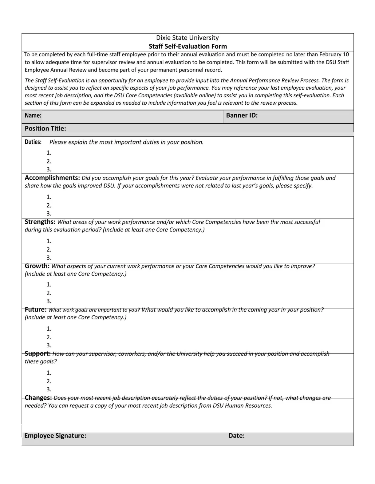 50+ self evaluation examples, forms & questions ᐅ templatelab