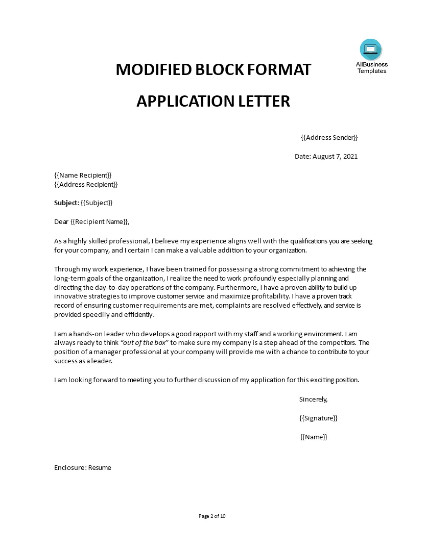 Format semi block style business letter riset