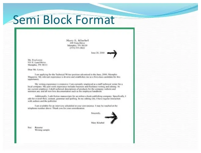 Semi block style business letter template 28 s exle of semi