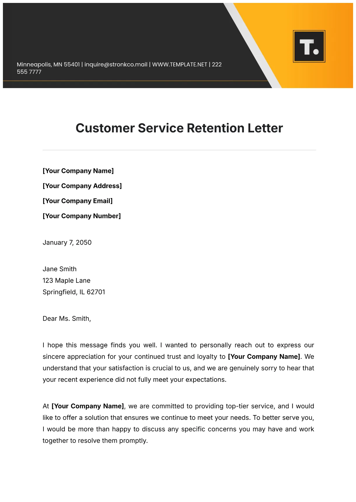 Appreciation sle complaint letter for good customer service