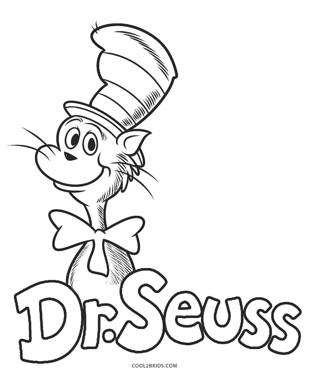 Dr seuss characters coloring pages