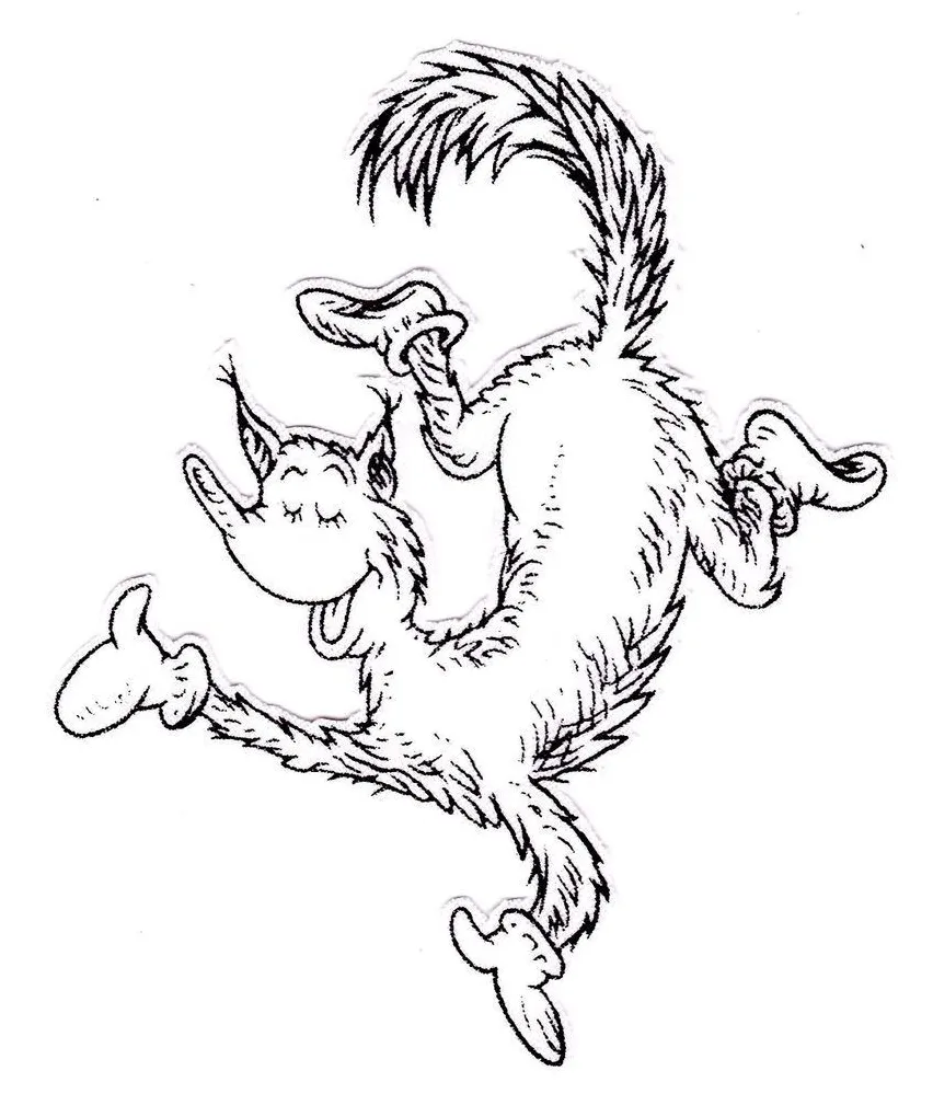 Dr seuss characters coloring pages