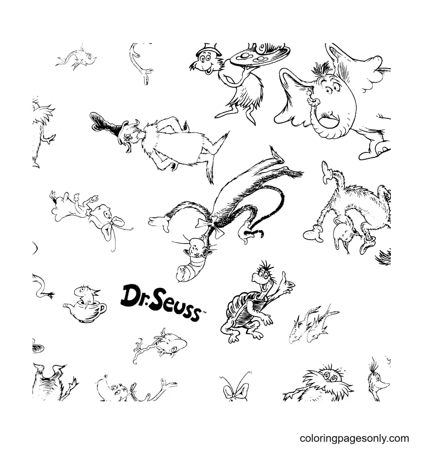 58 dr. seuss coloring pages coloringpagesonly