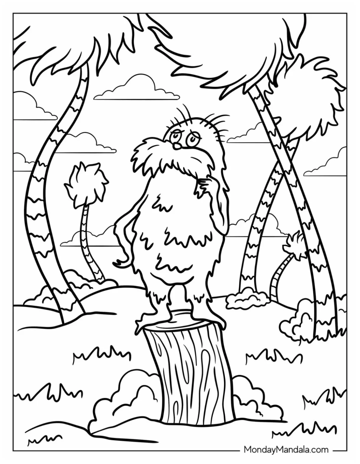 Dr seuss the lorax coloring pages [2025]