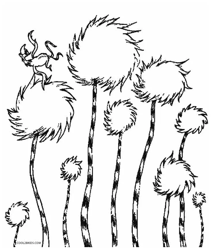 Dr seuss characters coloring pages lorax dr printable coloring page