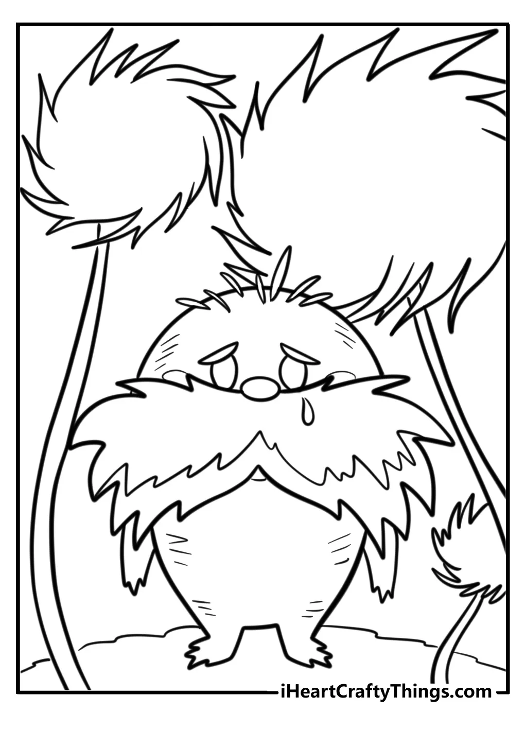Dr seuss lorax coloring sheet
