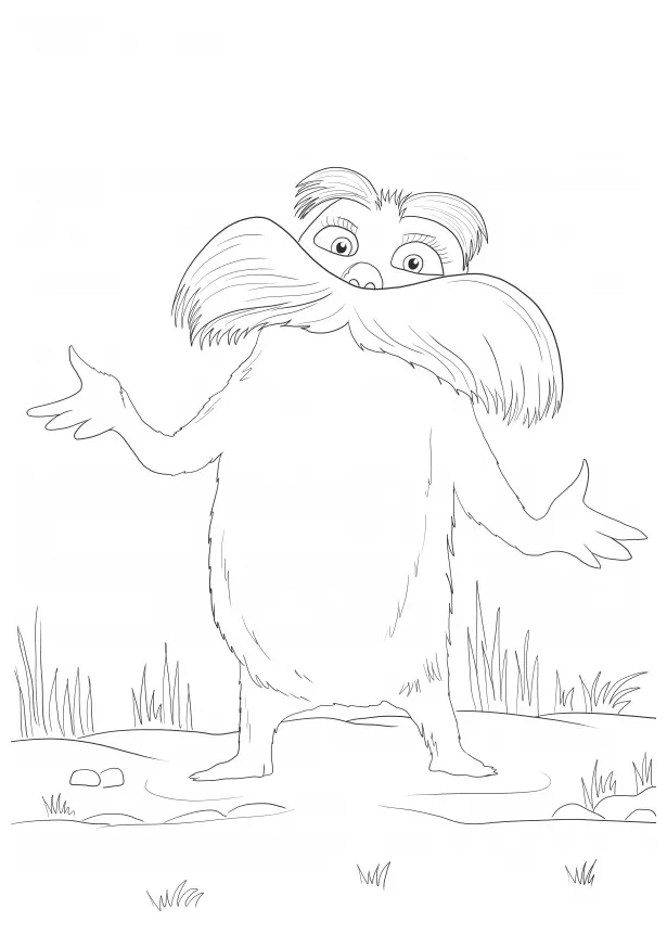 Dr seuss coloring pages the lorax