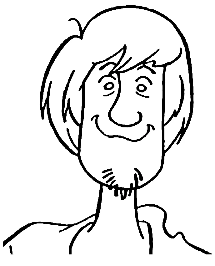 Shaggy smiling coloring play free coloring game online