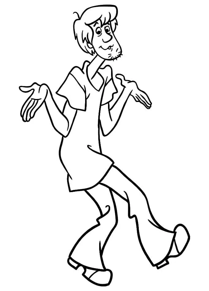Shaggy 2 coloring page free printable coloring pages for kids