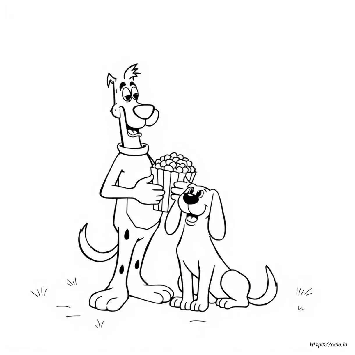 Shaggy coloring page