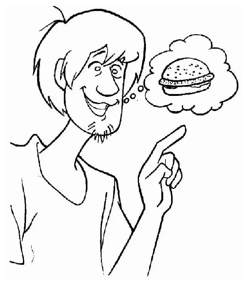 Shaggy 2 coloring page free printable coloring pages for kids