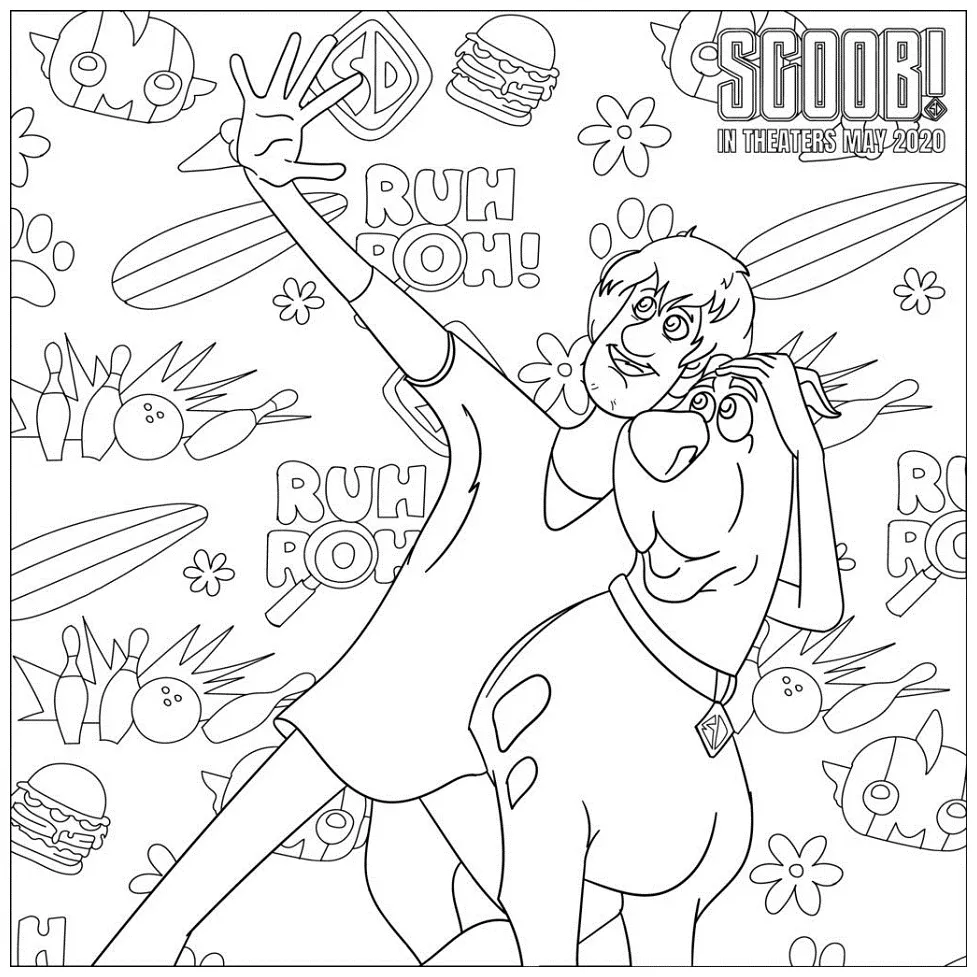 Shaggy 2 coloring pages coloring cool
