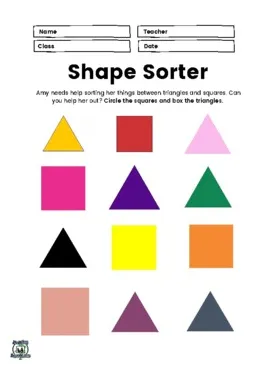 Colorful Shape Sorter by Learning Adventures | TPT