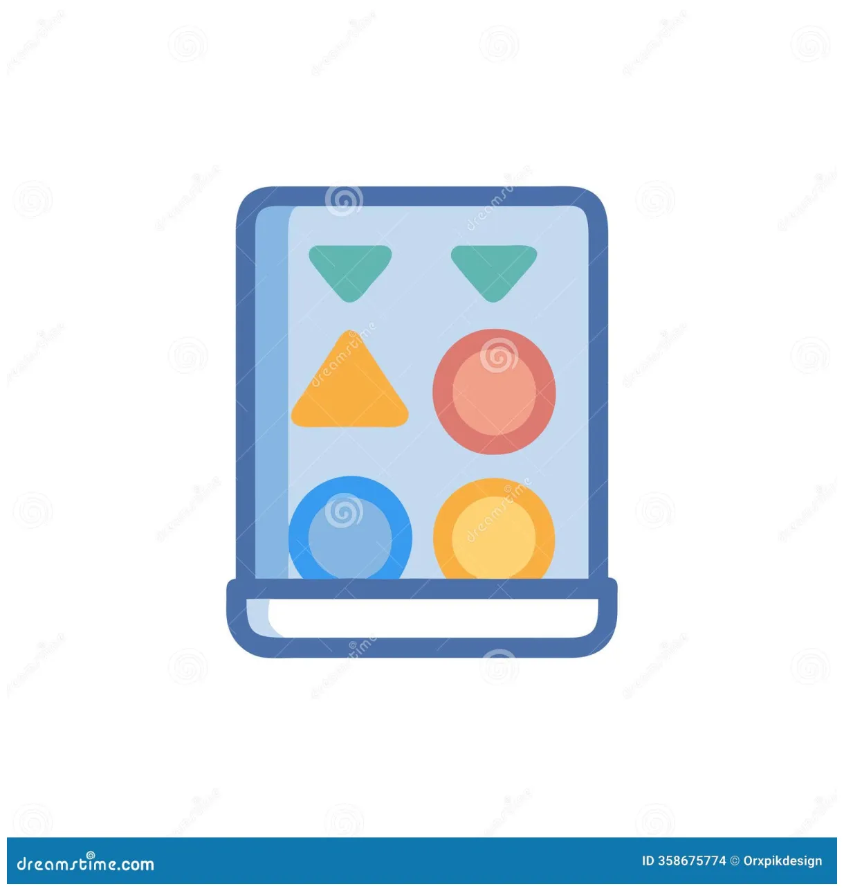 Shape Sorter Cube Isolated On White Background Stock Image