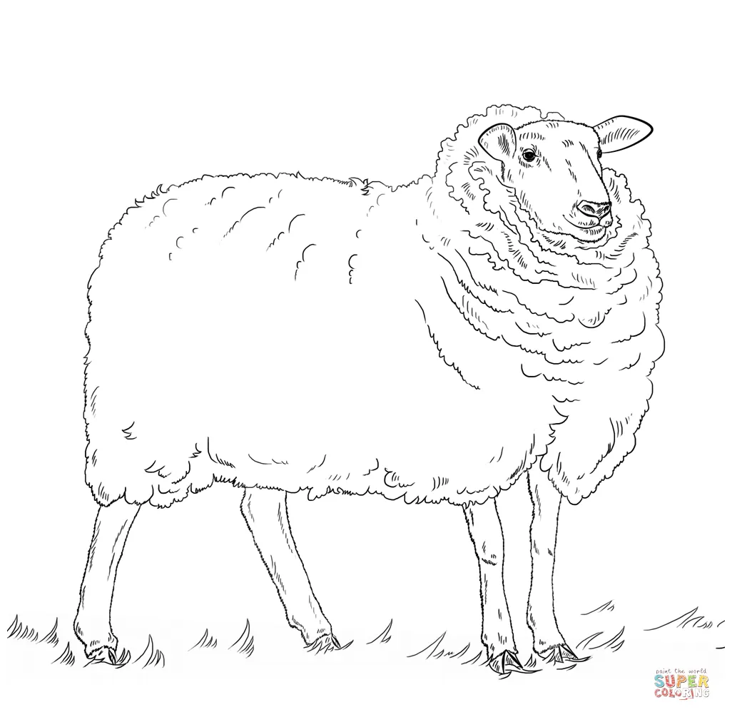Sheep Coloring Page Sheep Coloring Pages Free Coloring Pages - birijus.com