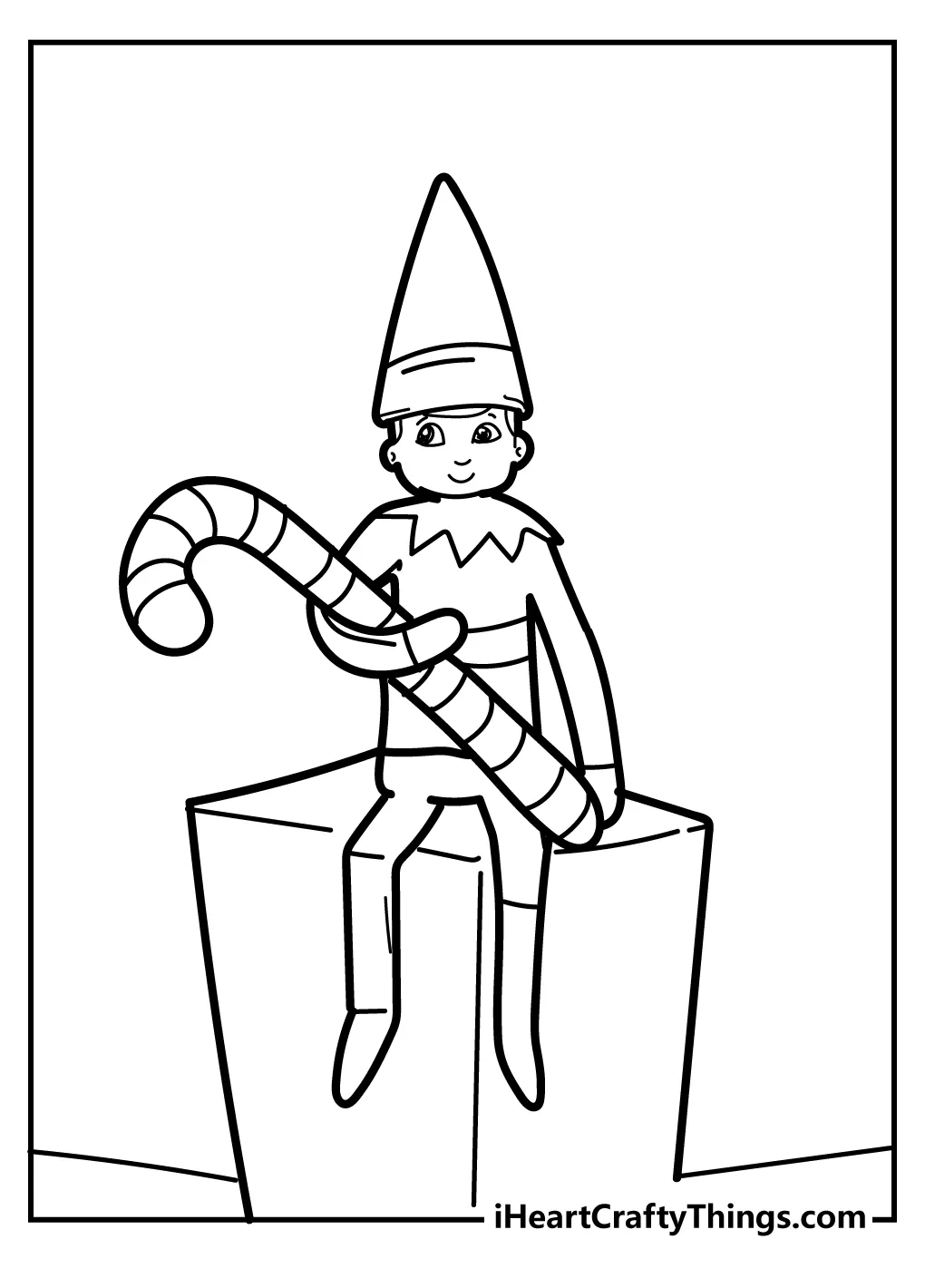 Shelf elf coloring pages