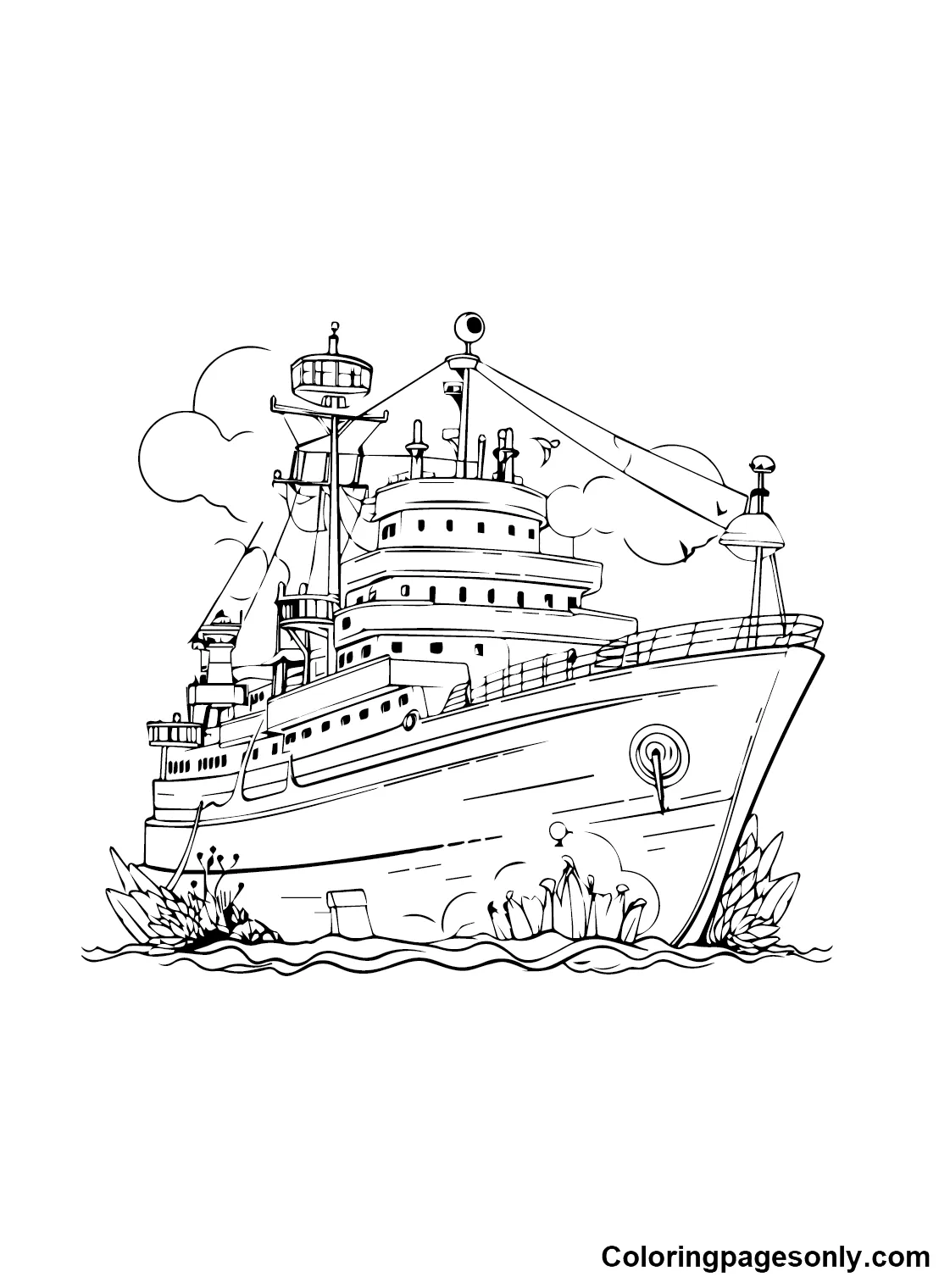 20+ Ship Coloring Pages - Free Printable PDF & Online Coloring