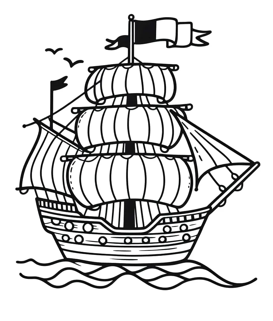 Ship coloring pages - ColoringLib