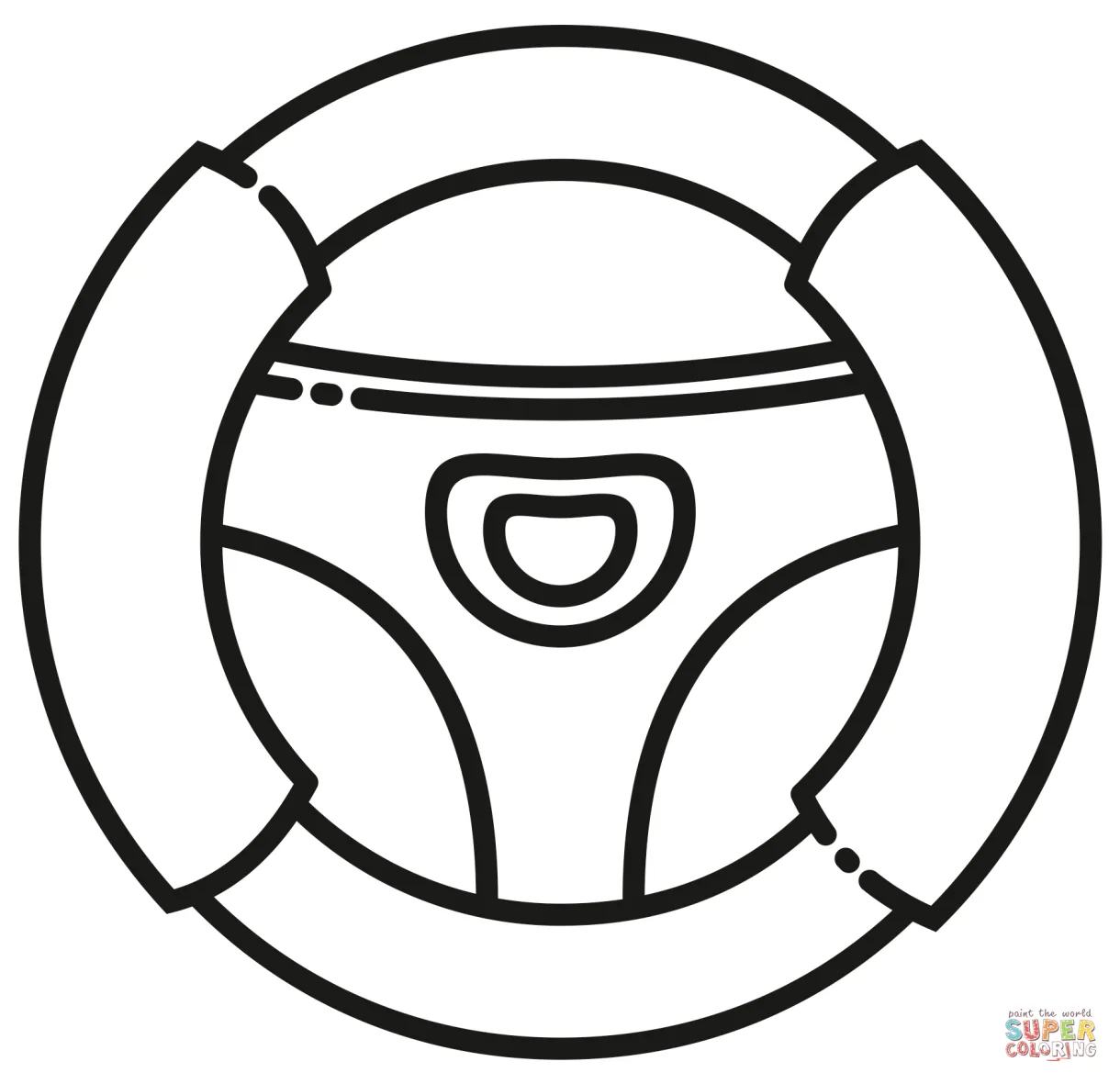 Ship wheel coloring pages