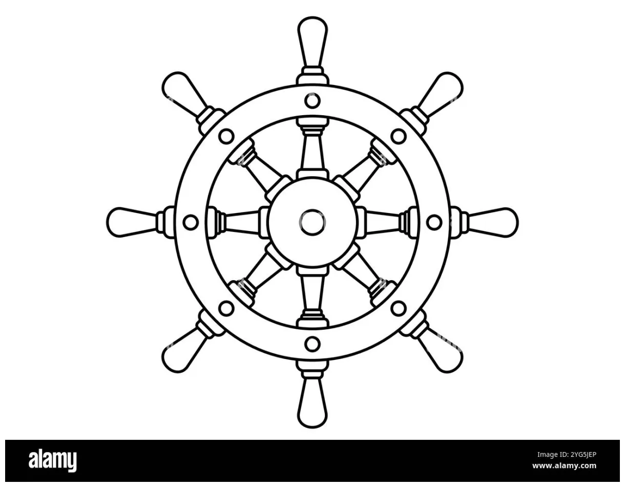 Ship wheel coloring pages dharmachakra drawing window ship's wheel