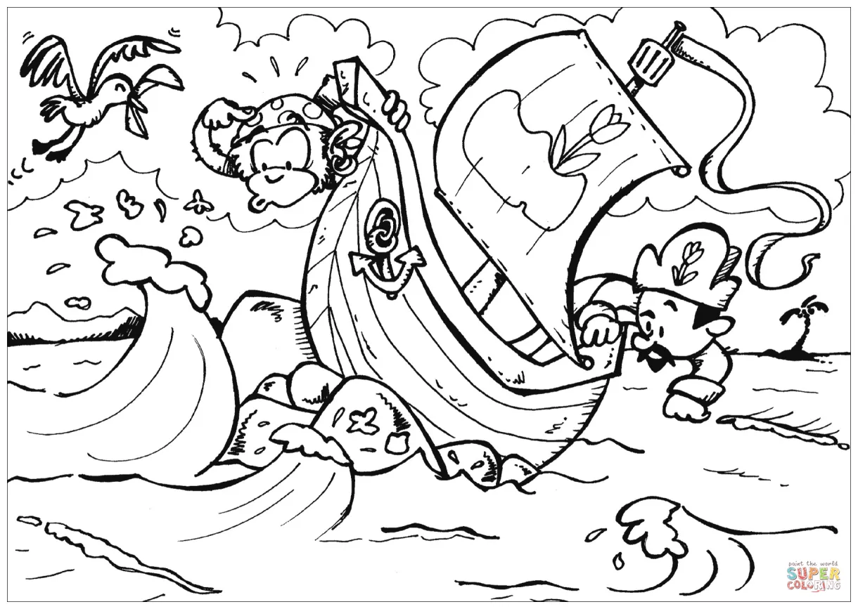 Underwater coloring pages