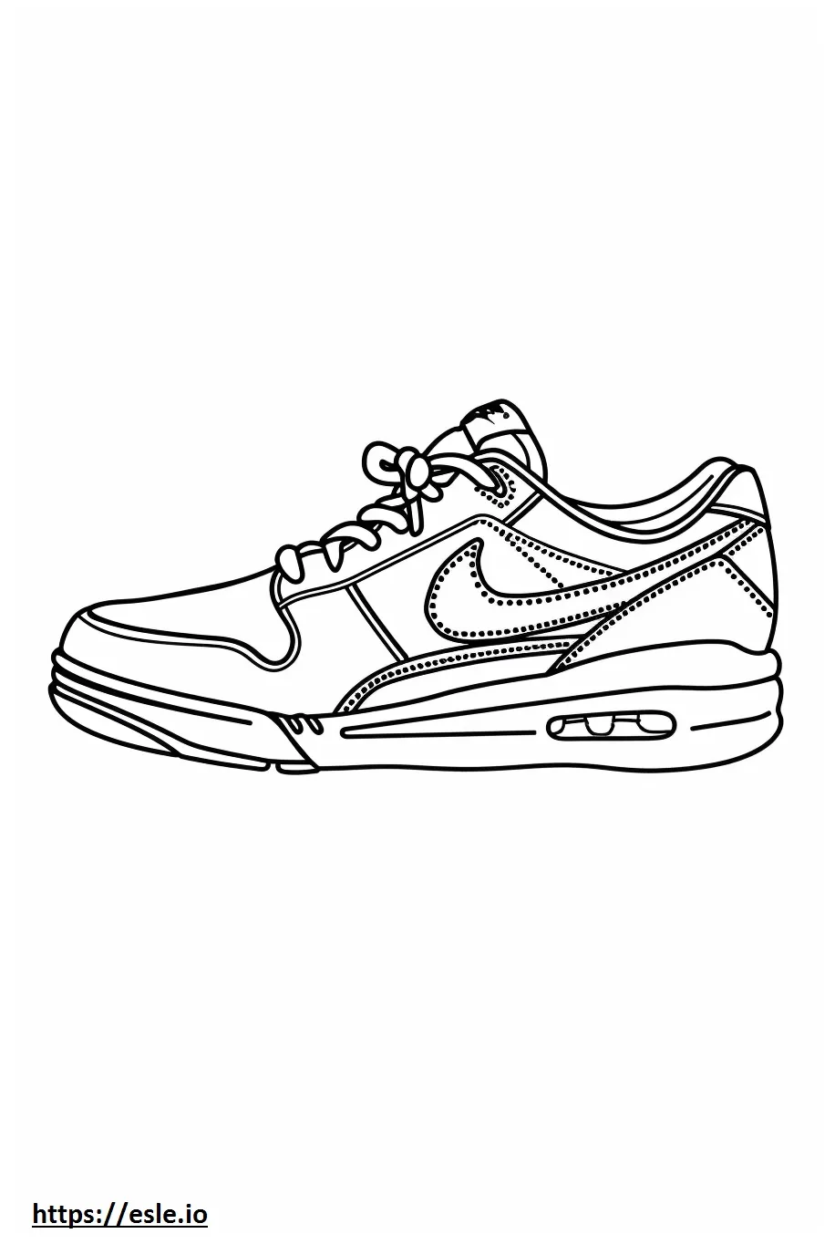 Shoe coloring page printable coloring page
