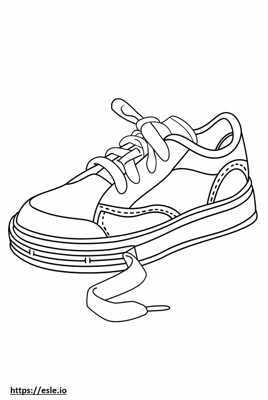 Shoe for coloring