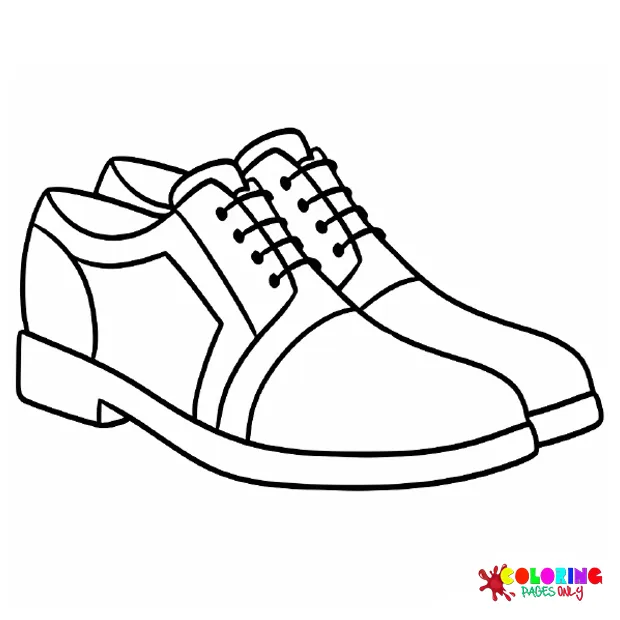 Cute shoe free printable coloring pages