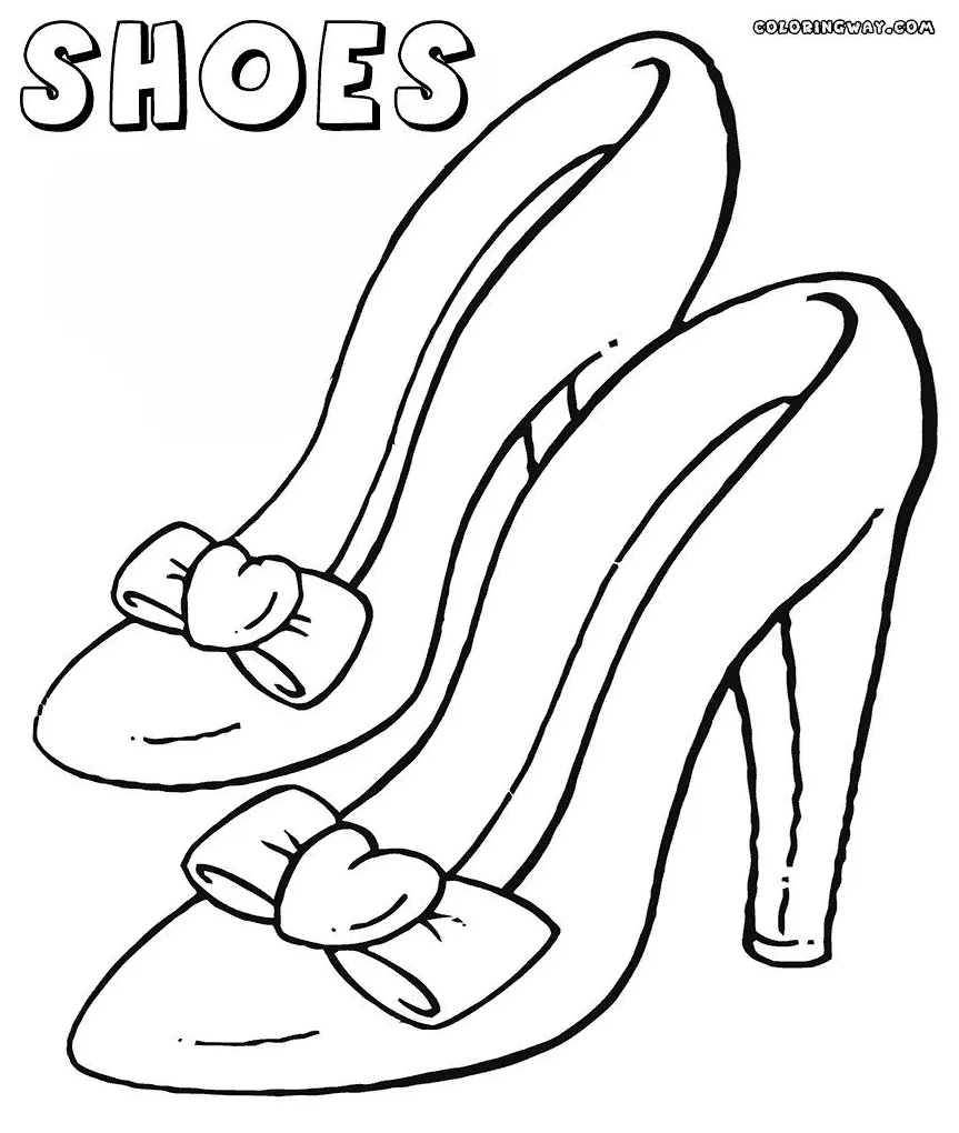Shoe coloring page shoes coloring pages coloring pages to download and